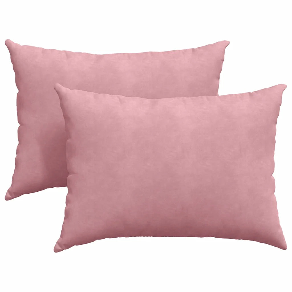 Cuscini da Divano 2 pcs Rosa 70 x 50 cm Tessuto in Cords 42013760
