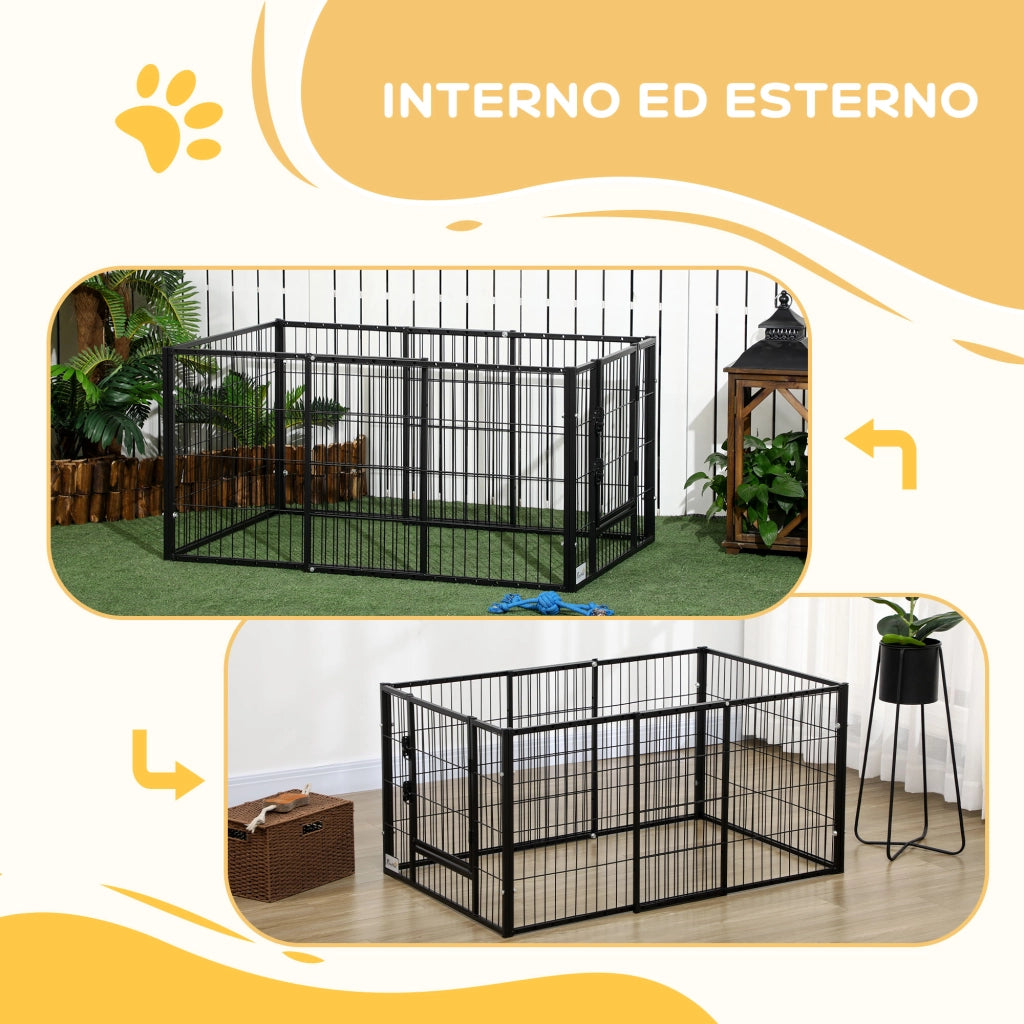 Recinto per Cani ¨C Minimal ¨C Grigio 150x79x61cm