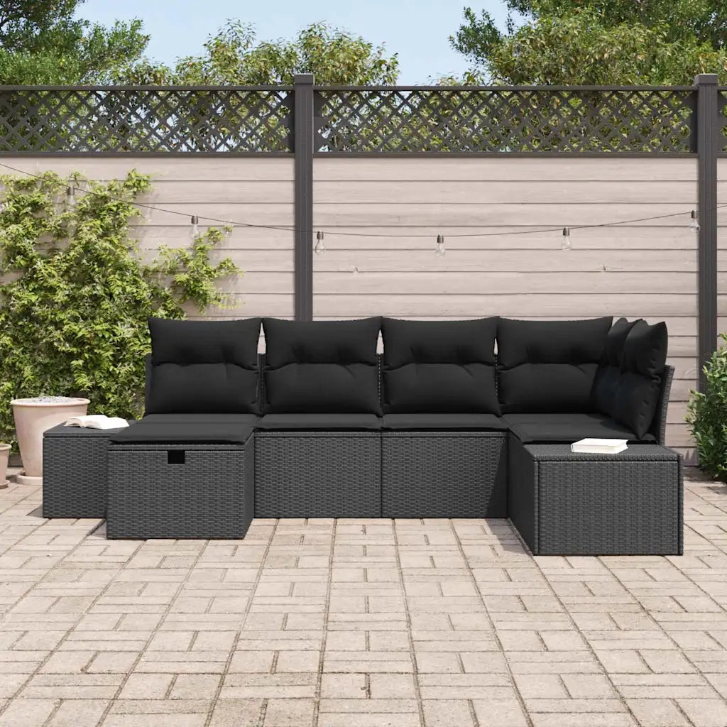 Set di divani con cuscino 6 pcs polyrattan 3360714