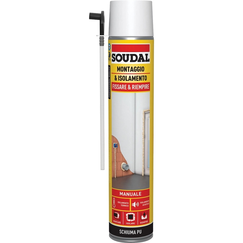 SCHIUMA POLIURETANICA MONTAGGIO-ISOLAMENTO 750ML