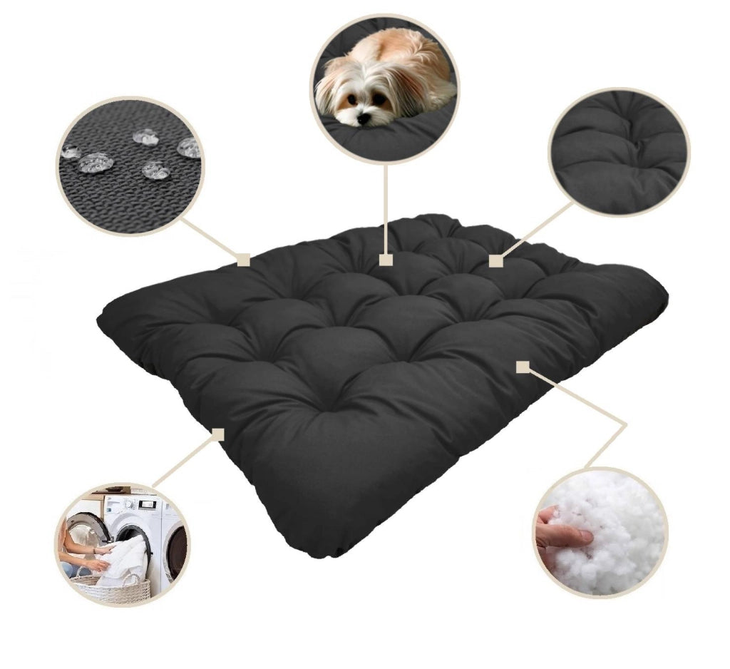 AIO FACTORY 120x80 cm PRESTIGE Cuccia per cani impermeabile personalizzabile Nero