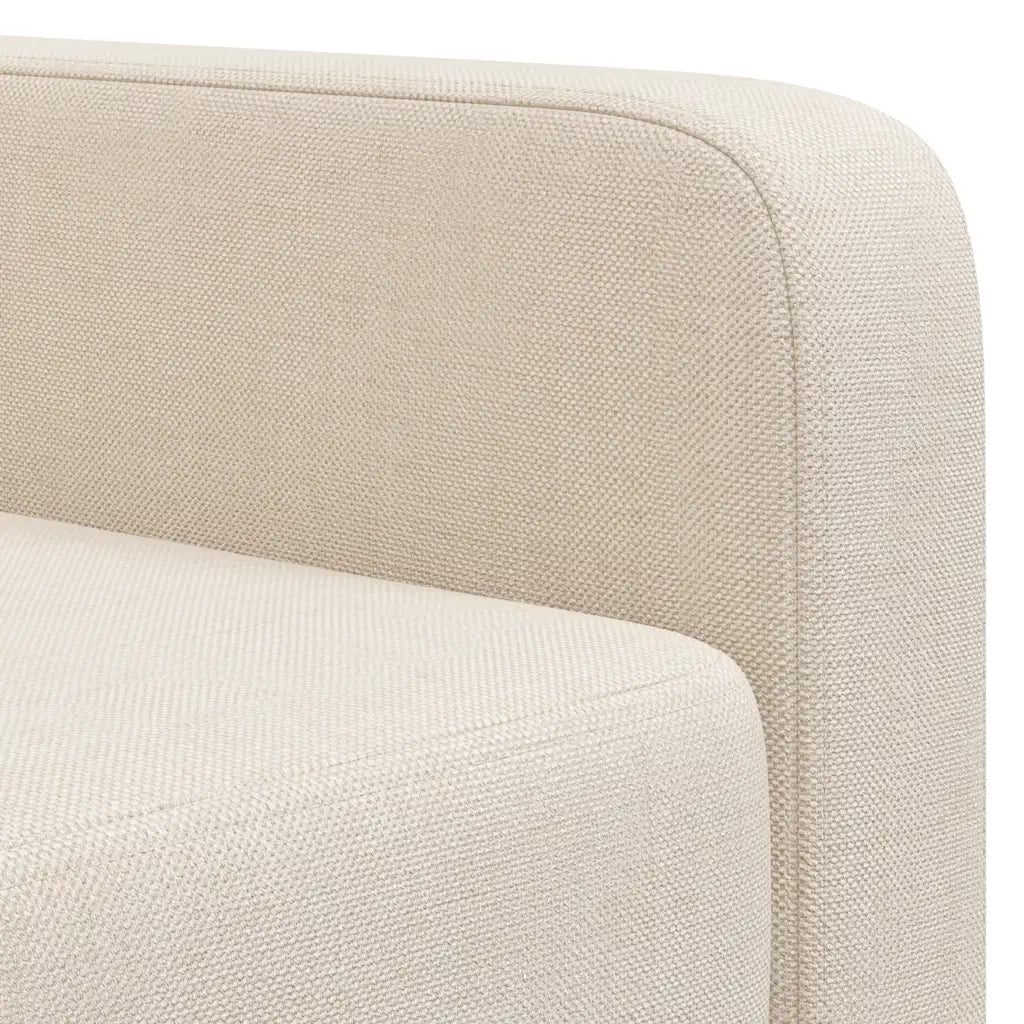 Poltrona | Sedia Relax Bianco Crema in Tessuto