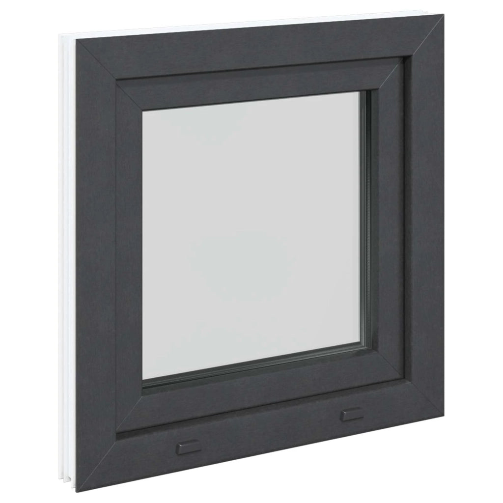 Finestra per Soffitta RISOR 50 x 50 cm PVC e Vetro Antracite CFW9819635