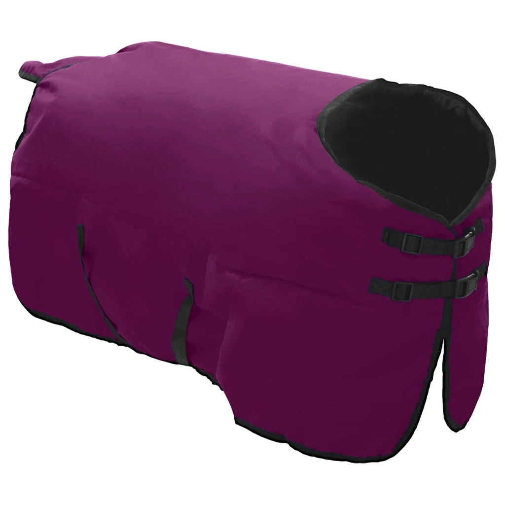 Coperta per Cavalli Verde Scuro e Nero 105 cm Poliestere 42013090