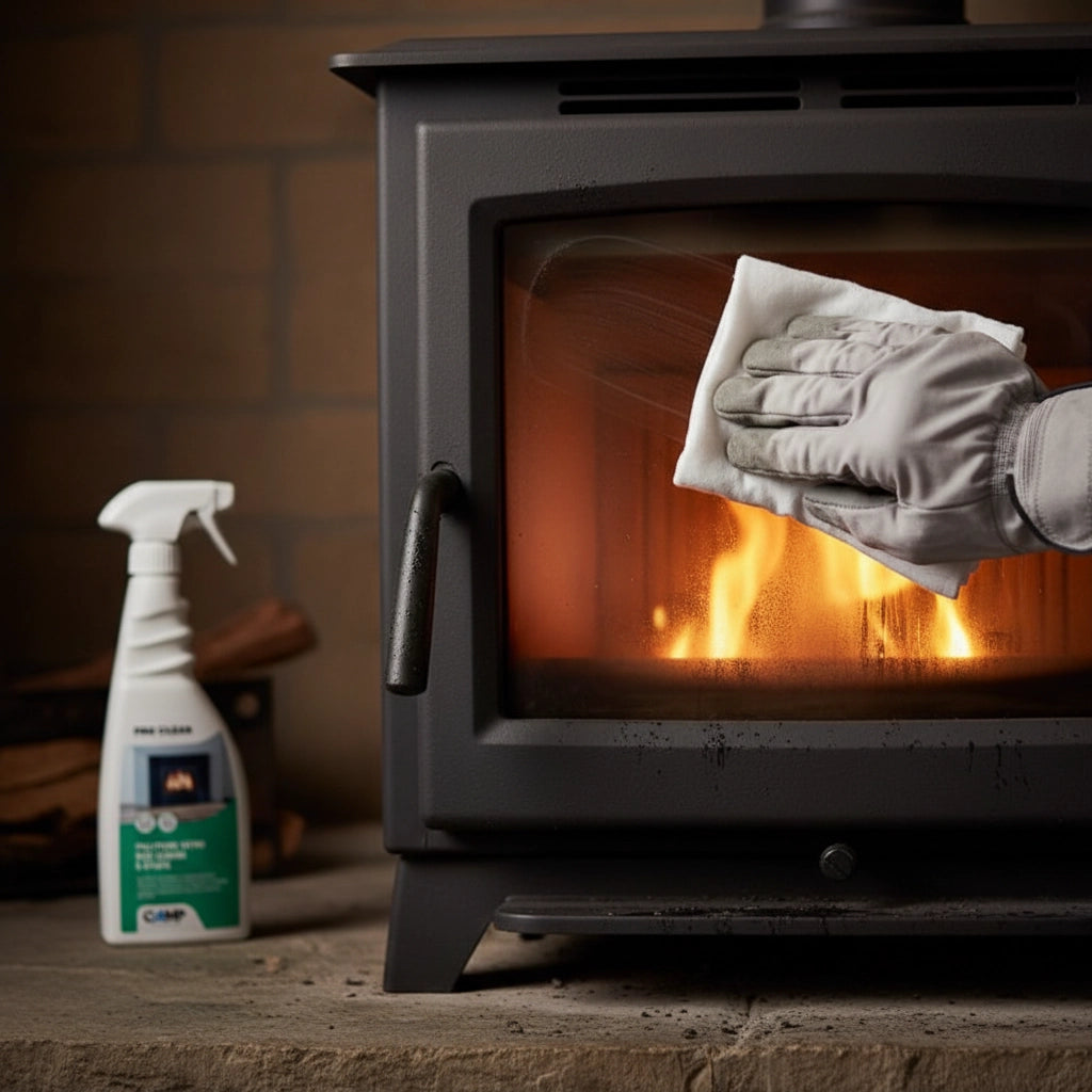 Kit 6 fire clean da 750 ml pulitore decarbonizzante vetri e superfici di camini