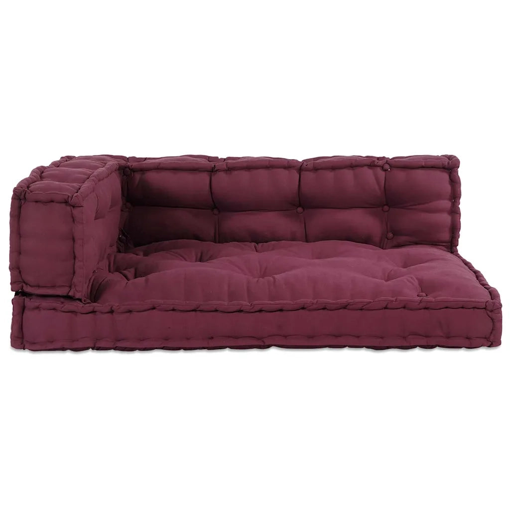 Cuscino per Divano Pallet 3 pcs Bordeaux 120 x 80 x 38 cm 4019086