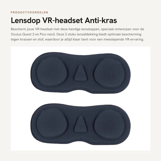 Casco VR per Oculus Quest 2 e Pico neo3 - Protezione anti-urto con materiale EVA - 2 pezzi