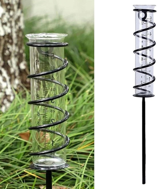 Regolatore di Pioggia Esterno con Stelo Metallico a Spirale Resistente al Congelamento