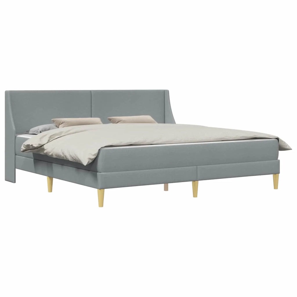 Struttura letto con materasso Grigio chiaro 200 x 200 cm 3414754