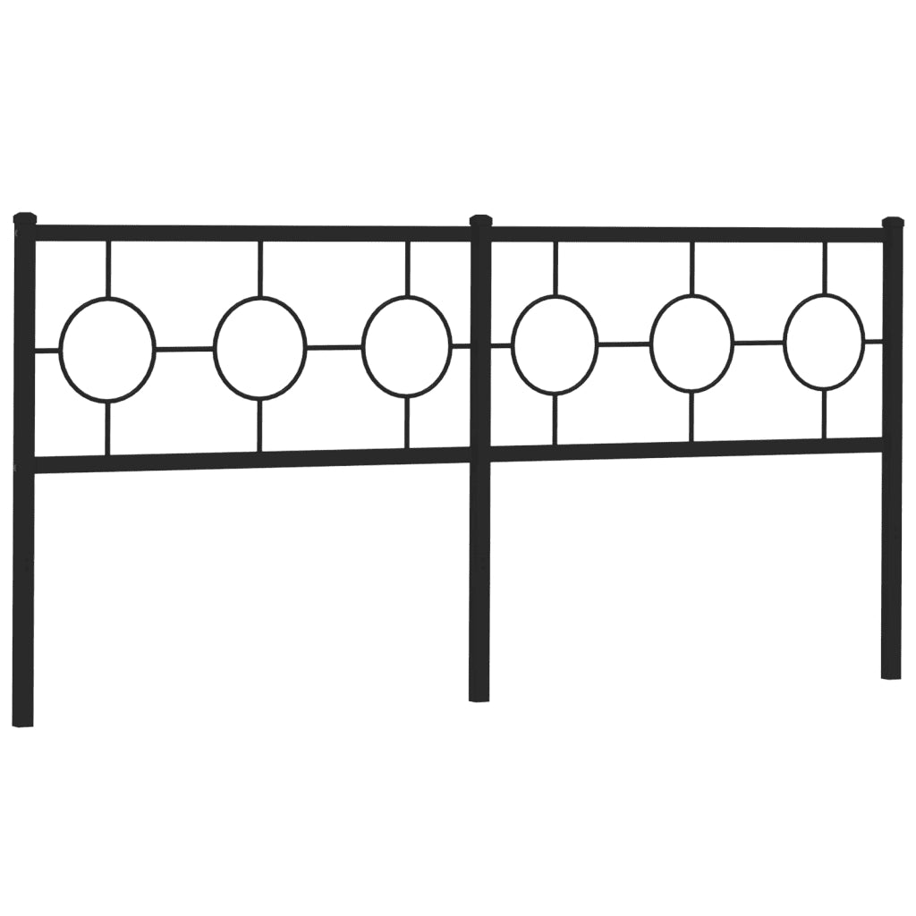 Testiera di Ricambio in Metallo Nero 180 cm 376262