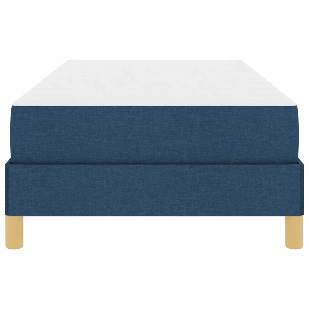 Letto a molle con materasso Blu 100 x 200 cm Tessuto