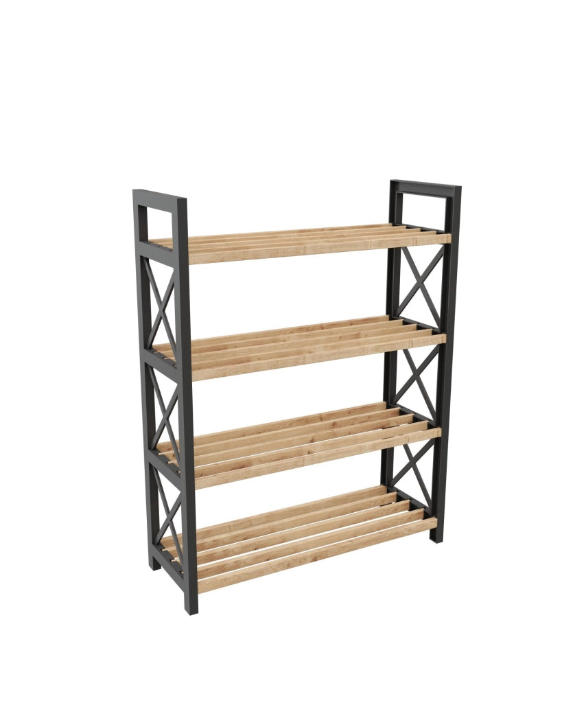 Libreria in legno "Plastic" - 46 x 18 x 64 cm - Nero