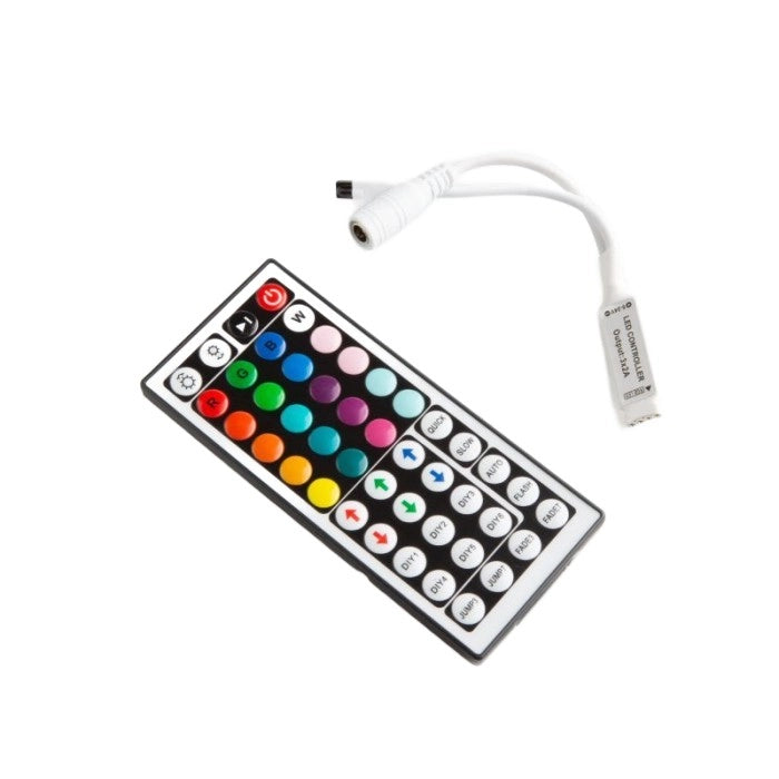 Controller IR per strisce LED RGB 44 tasti 72W Ecolight