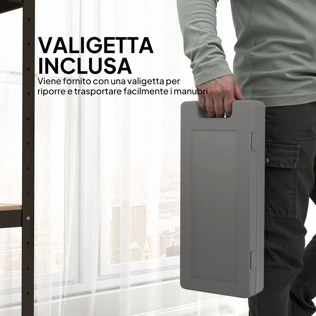 Set manubri pesi con valigetta ¨C Minimal ¨C 0.5kg 1kg 1.5kg in acciaio e PU