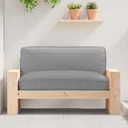 Cuscino Grigio 120 x 80 x 12 cm Tessuto Oxford 42001569