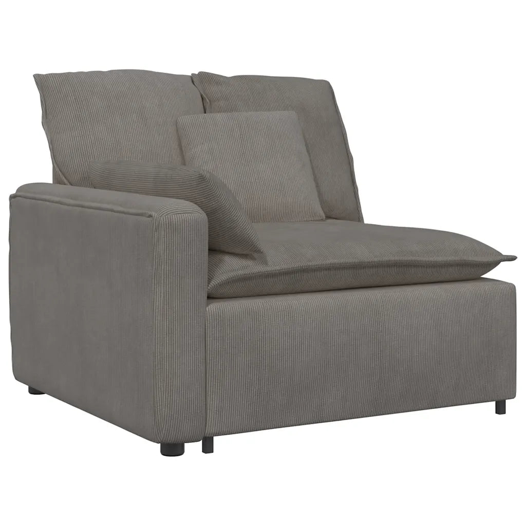 Divano Modulare con Cuscini Grigio Chiaro 3321107