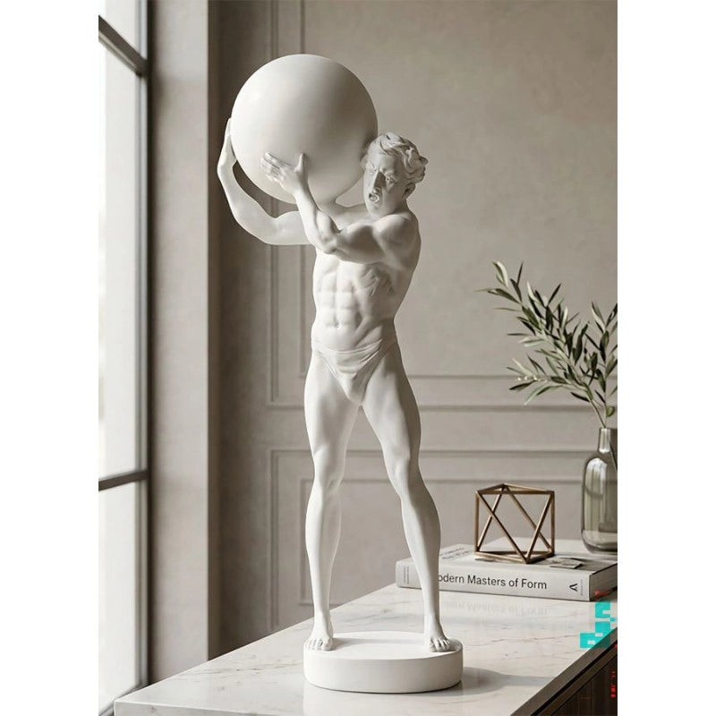 Statuetta Atlas cm 18x12,5x50