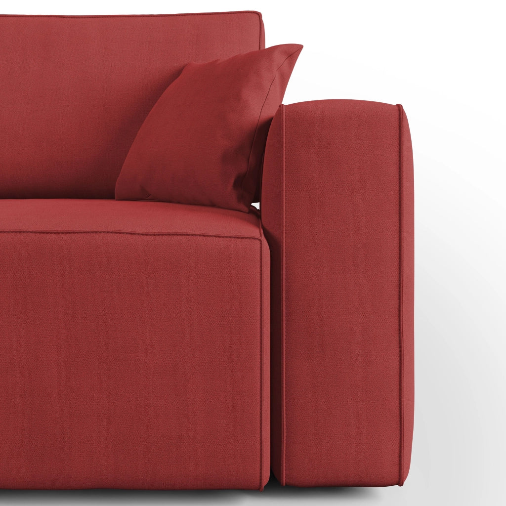 Morfeo Divano in tessuto impermeabile 180 cm  rosso