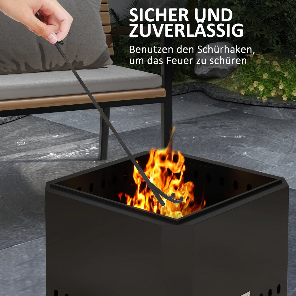 Braciere da giardino ¨C Minimal ¨C 48x48x41 cm nero