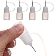 Set di flaconi 4 pezzi 5 ml - Applicatore preciso - Flacone dispenser - Flacone a compressione - Flacone in plastica - Applicazione precisa - Flacone dispenser