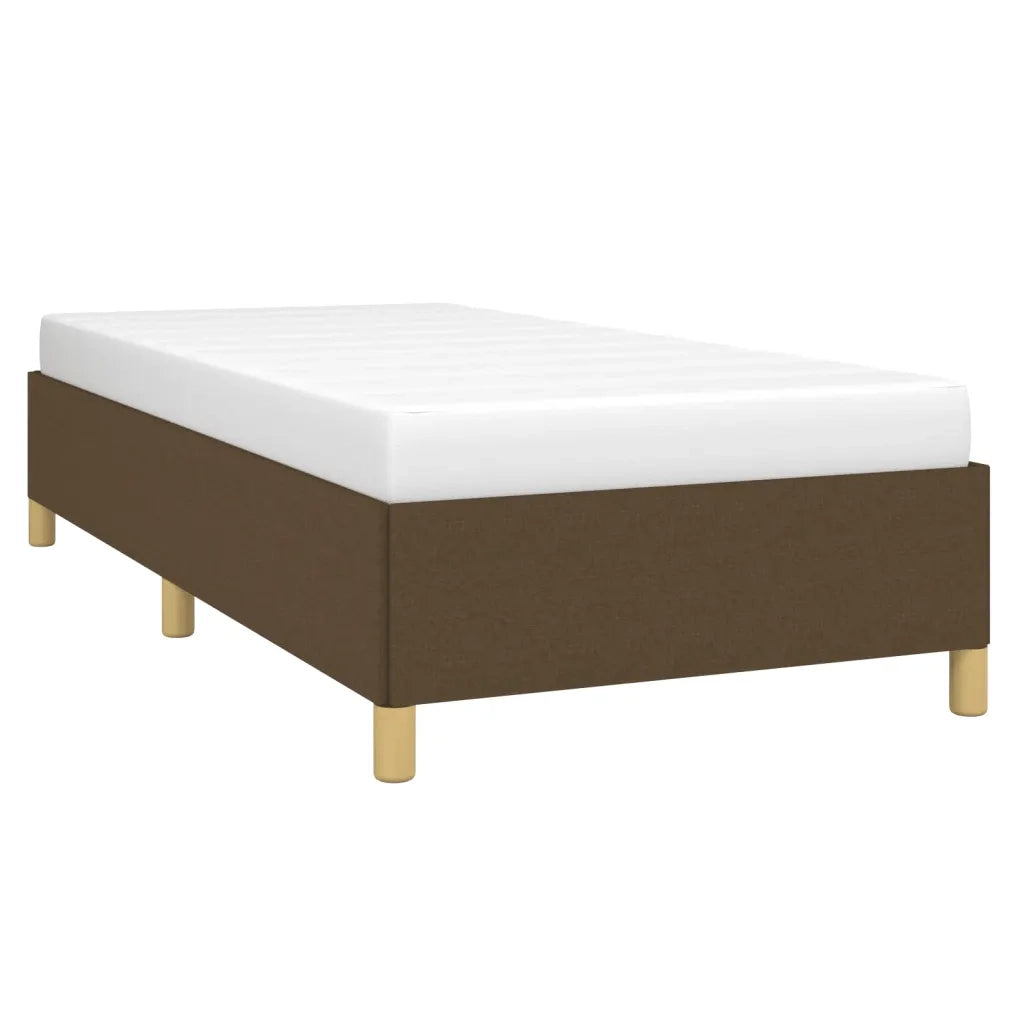 Giroletto senza Materasso Marrone Scuro 100x200 cm Tessuto 347144