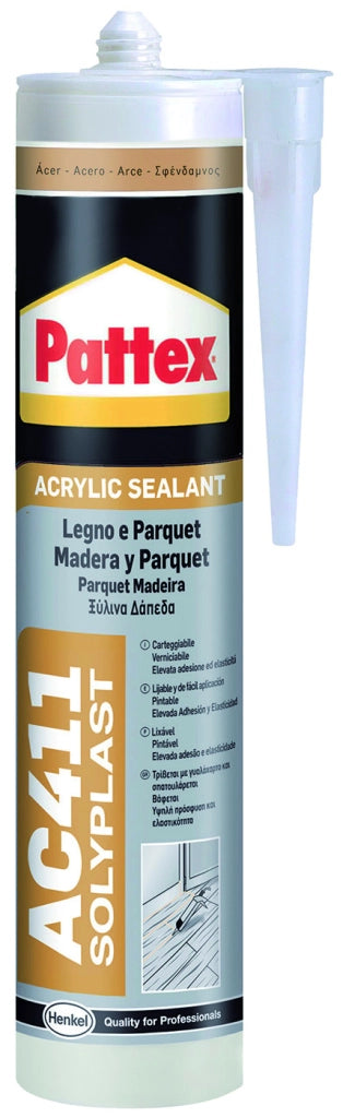 Henkel SILICONE ACRILICO PATTEX PER LEGNO E PARQUET AC411 ml. 300 - Noce