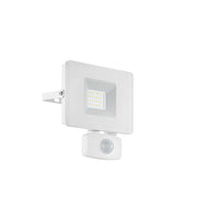 Faretto Esterno Sensore Moderno Faedo 3 Alluminio Bianco Led