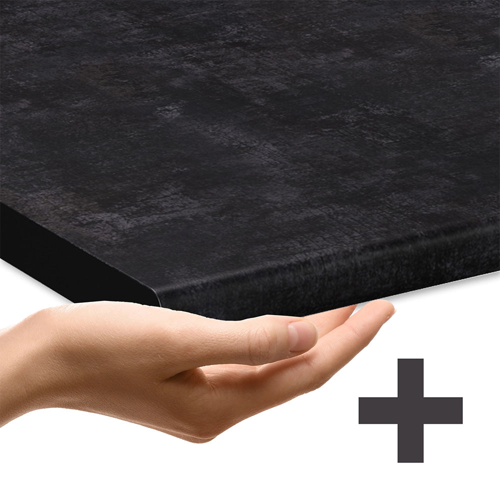 Mobiletto base per cucina Fame-Line Bianco lucido/Rovere dorato 80 cm, PL Antracite Vicco
