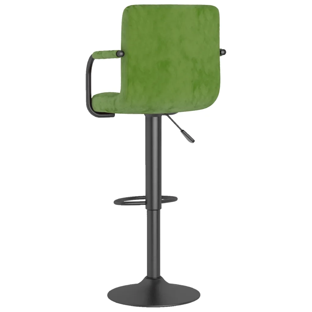 Sgabelli da Bar 2 pz Verde Chiaro in Velluto 334661