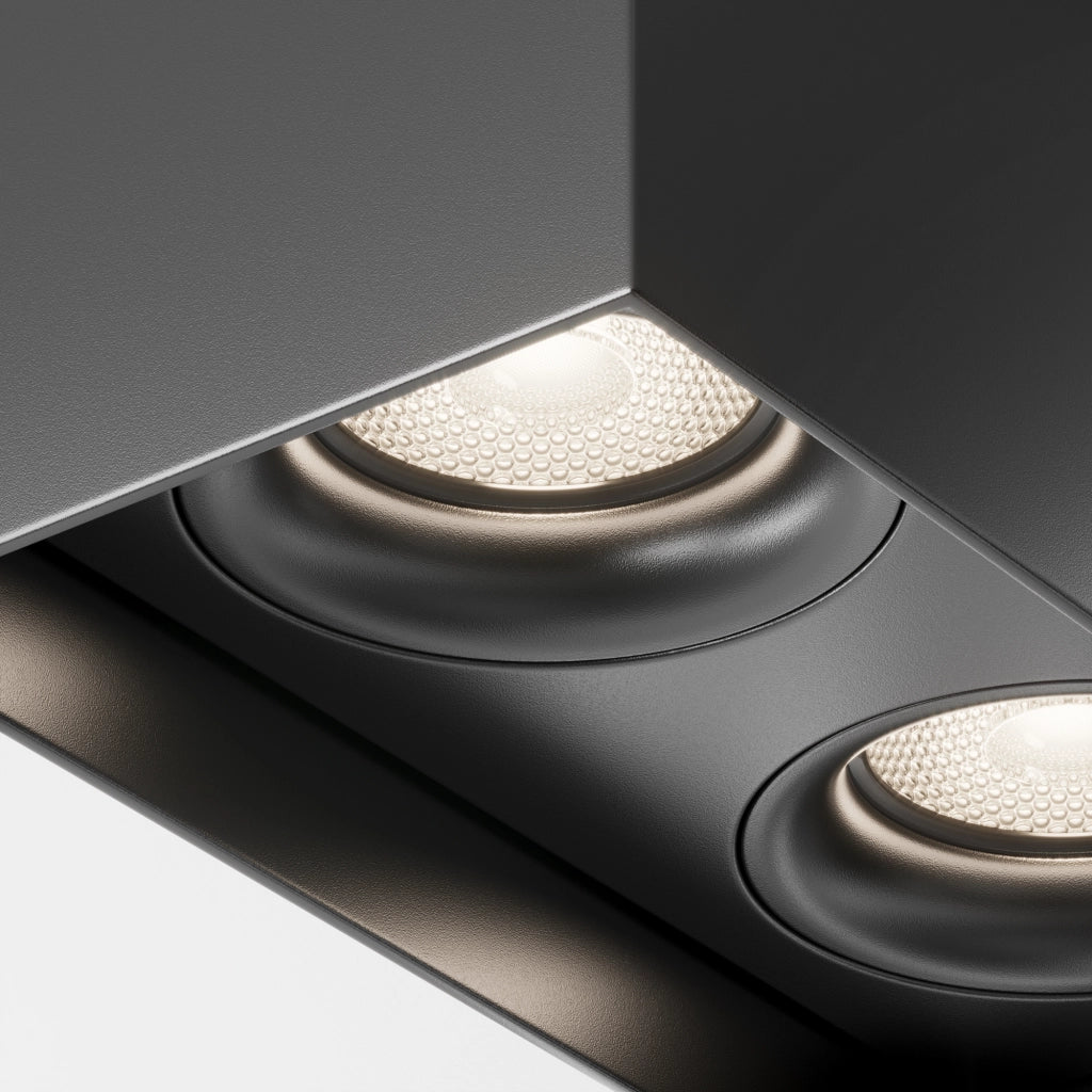 Plafoniera Maytoni Slim nera 2xGU10 dimmerabile IP20