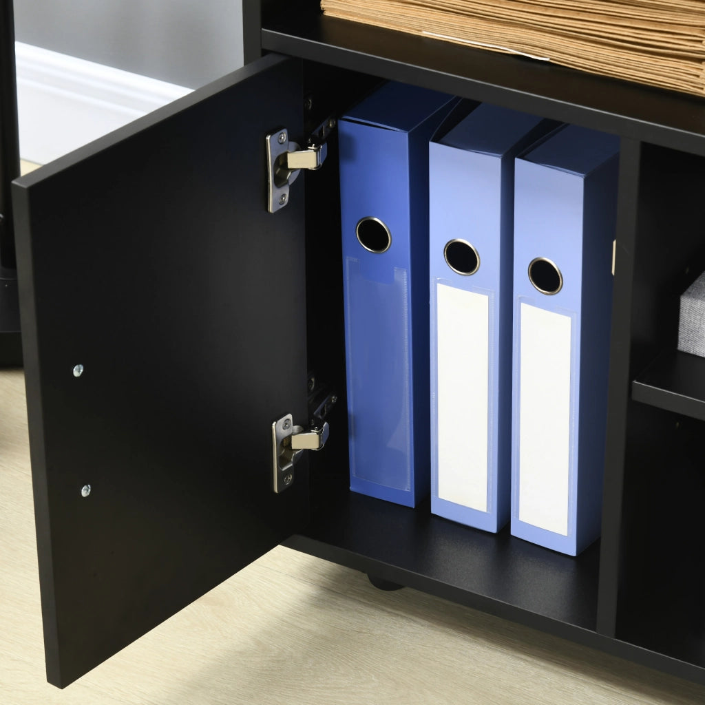 Mobile con ruote ¨C Xylo ¨C Nero 60x50x65,5 cm