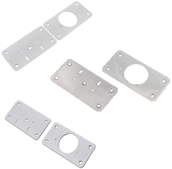Pannelli di riparazione di scharnieri 8 pezzi - Braccio di fissaggio - Viti - Acciaio inossidabile - Adatto per armadi/porte - Facile da installare - Pannelli di scharnieri