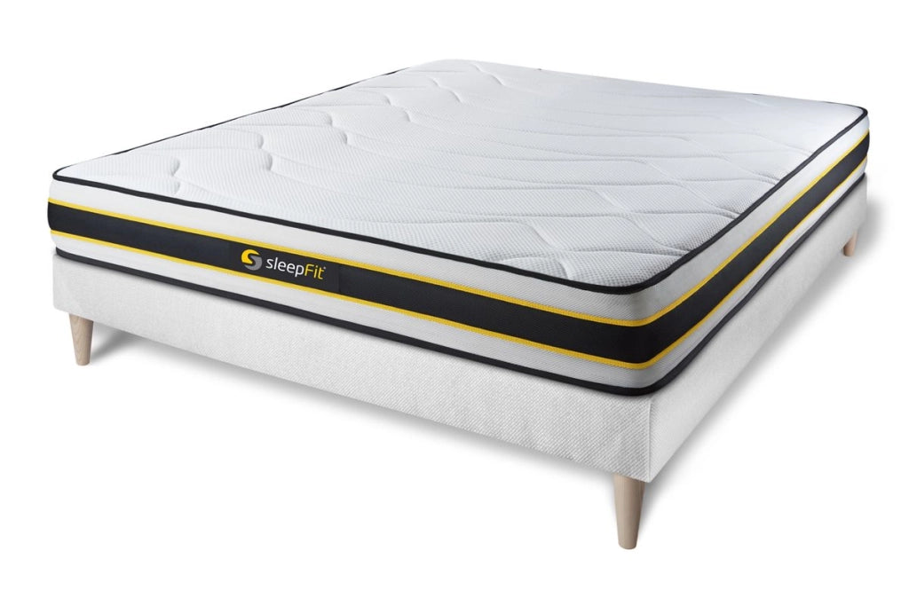 Kit rete e materasso matrimoniale FLEXY 180x190cm - Spessore : 22cm - molle insacchettate e memory foam - rigido