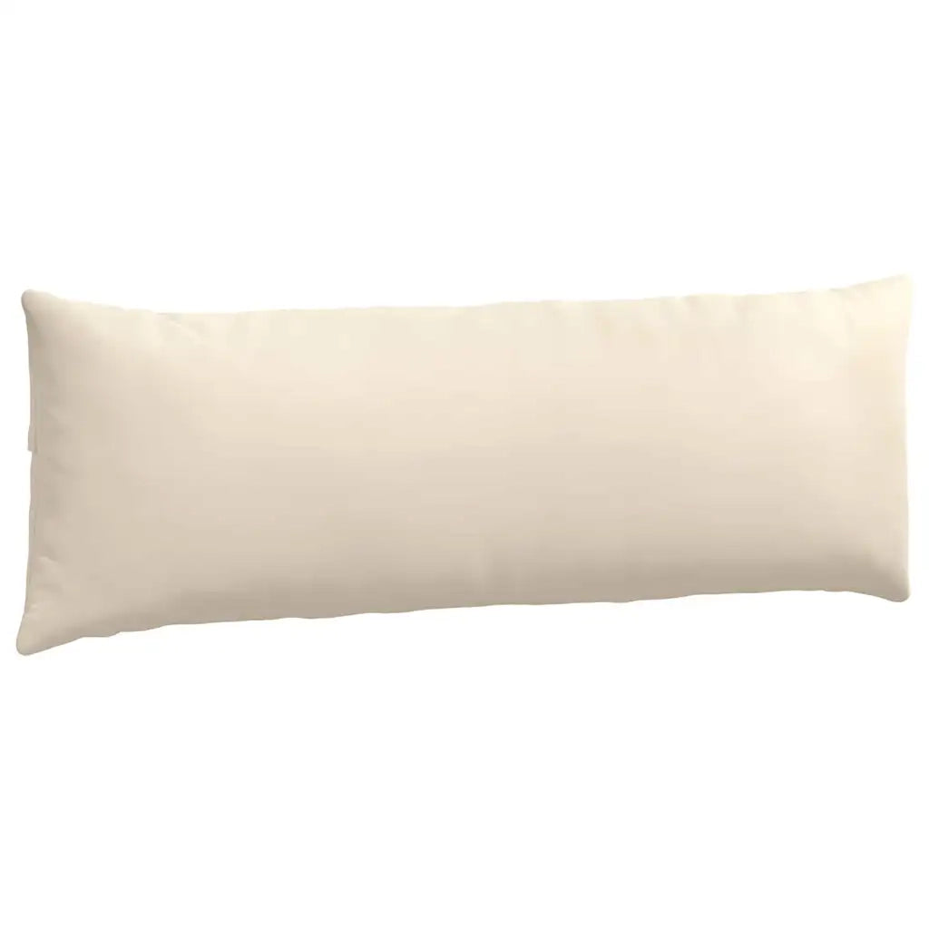 Cuscini da Divano 2 pz-Set di 2 Cuscini per Sofa Beige 120 x 40 cm Tessuto