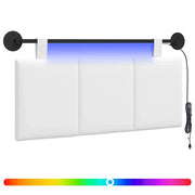 Testiera | Testata sospesa Con luce LED Bianco Tessuto