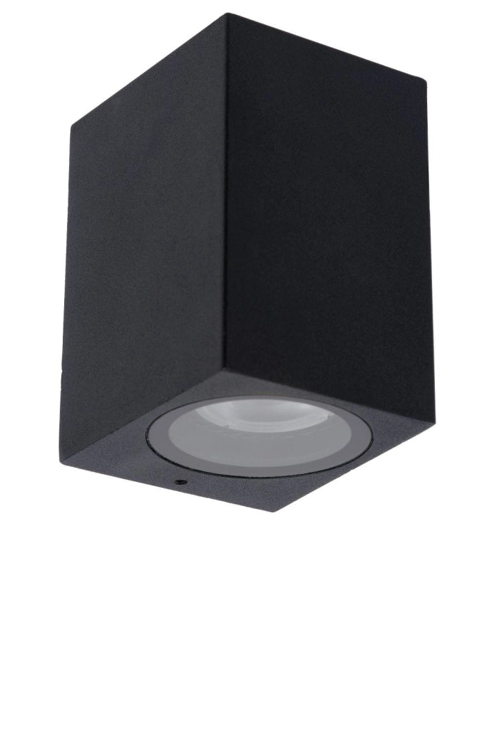 Applique esterno Lucide Zaro nero alluminio GU10 IP44