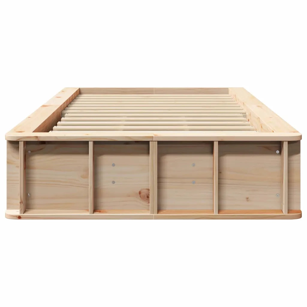 Letto singolo | Letto per adulti | Struttura del letto Marrone 80 x 200 cm Pino massello