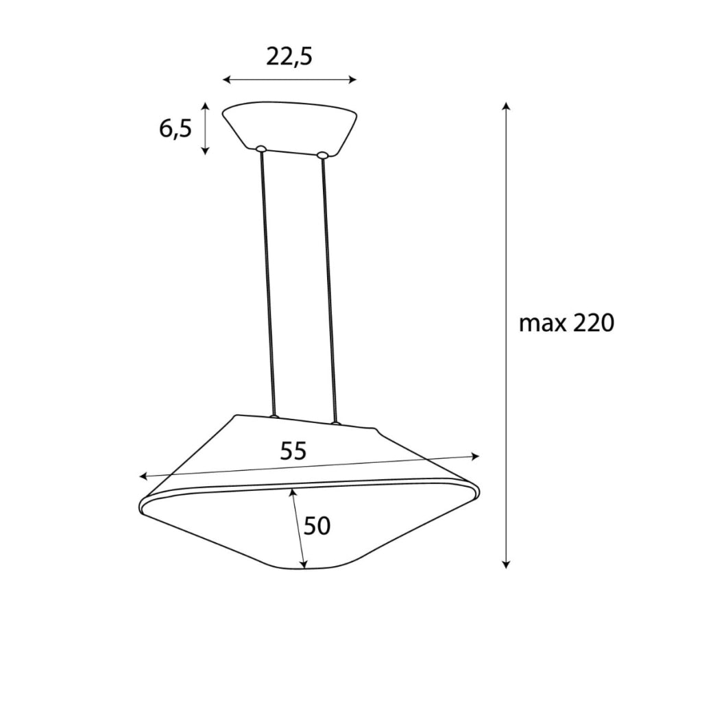 Lampada a sospensione Carbon in feltro nero LED 8W Maxlight