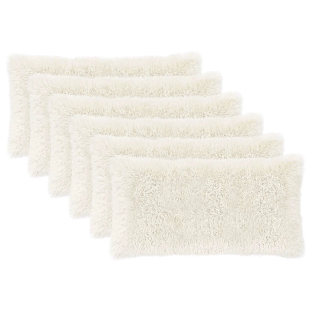 Federa 6 pcs HEERLEN Bianco 40 x 70 cm Fleece PV 909682