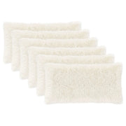 Federa 6 pcs HEERLEN Bianco 40 x 70 cm Fleece PV 909682