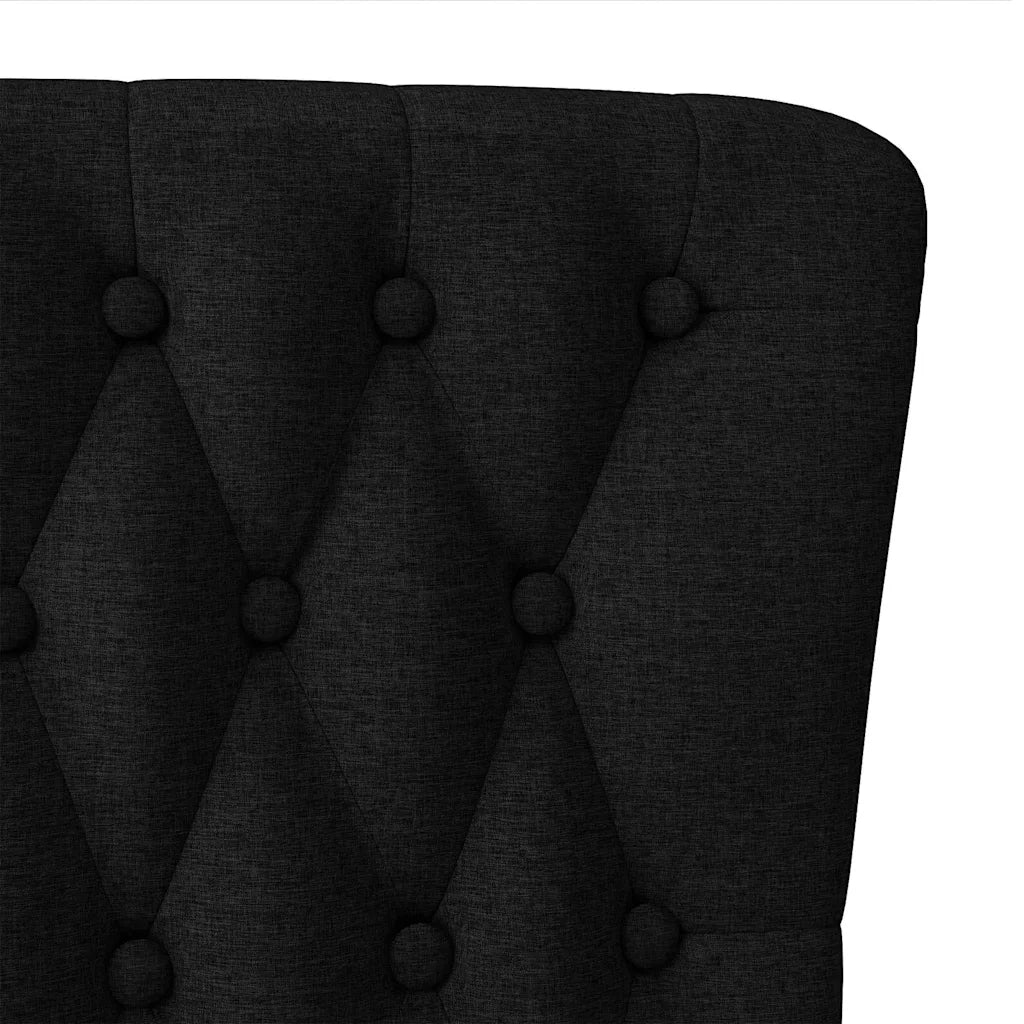 Poltrona Slipper Nero 56,5 x 70 x 110 cm Tessuto 42020680