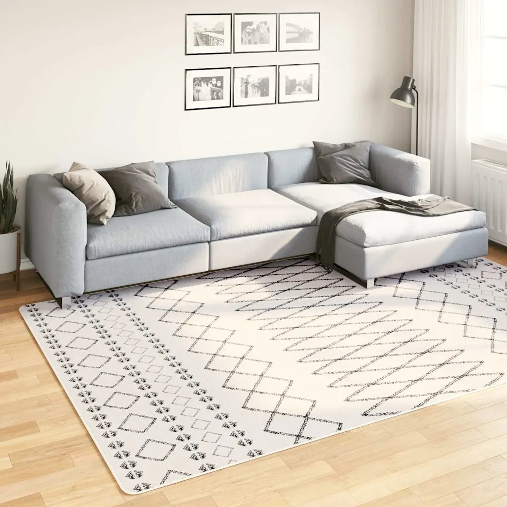 Tappeto Lavabile 190x300 cm Nero e Bianco 337974