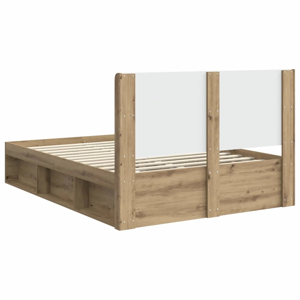 Letto da camera | Struttura del letto con stoccaggio e testata 3 pcs