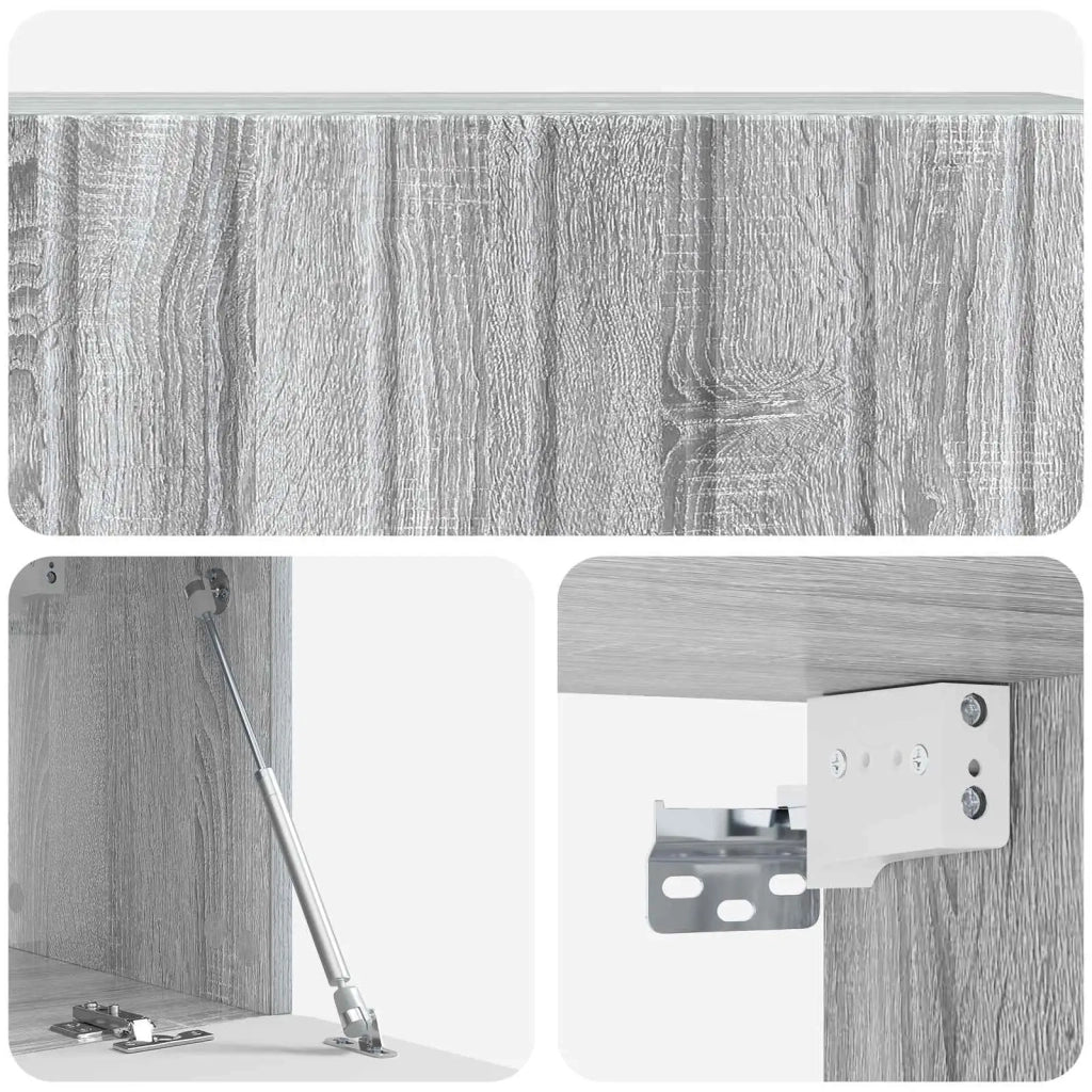 Mobile Porta TV da Muro-Credenza per TV sospesa Grigio Sonoma 98 x 31 x 30 cm 799375