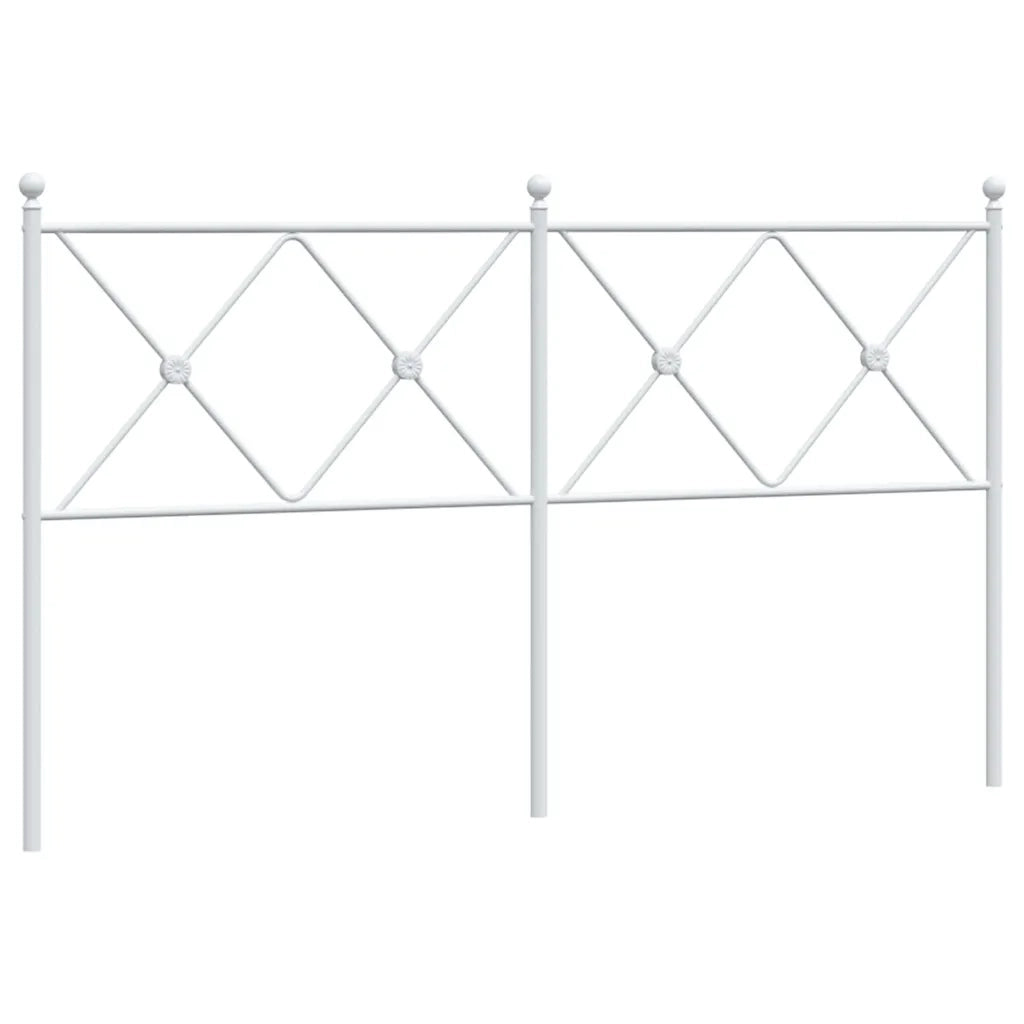 Testiera di Ricambio in Metallo Bianco 160 cm 376586
