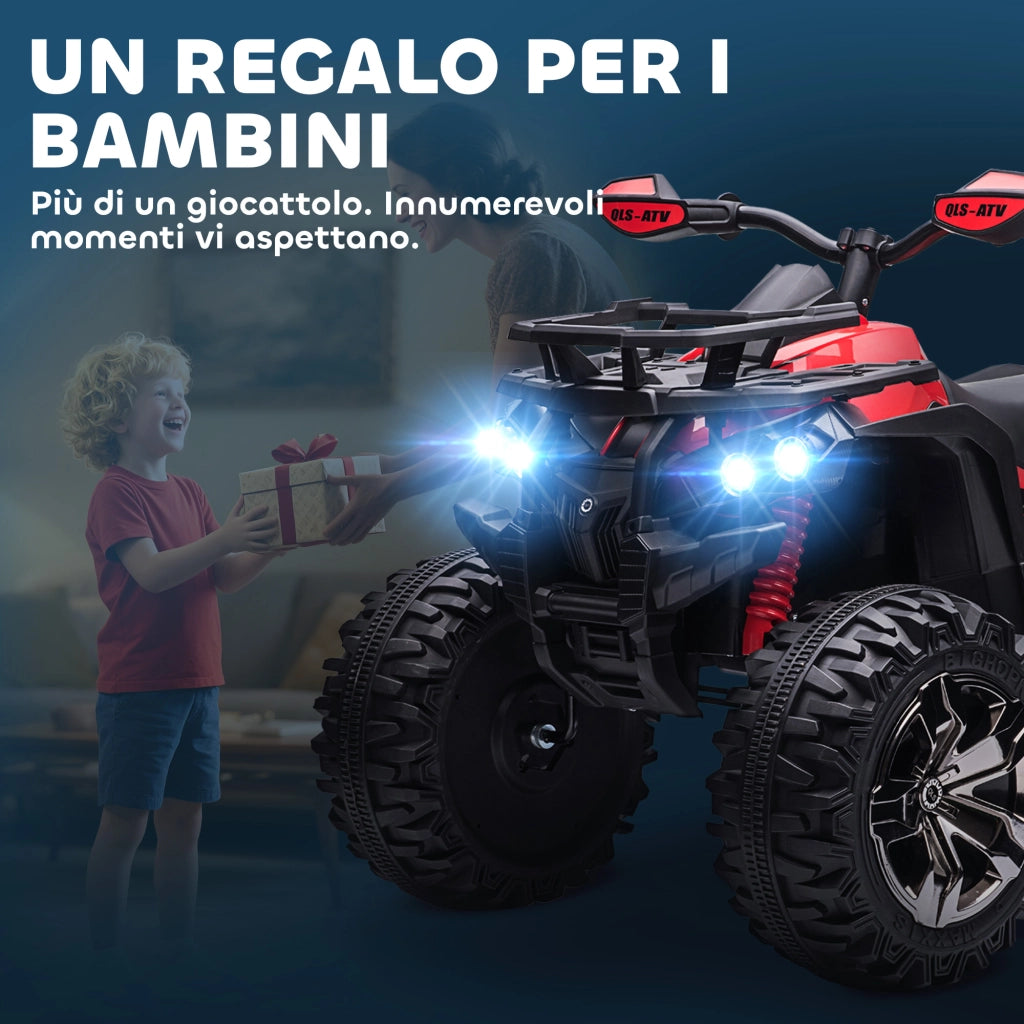 Quad Elettrico per Bambini ¨C Minimal ¨C Rosso 100x65x73cm