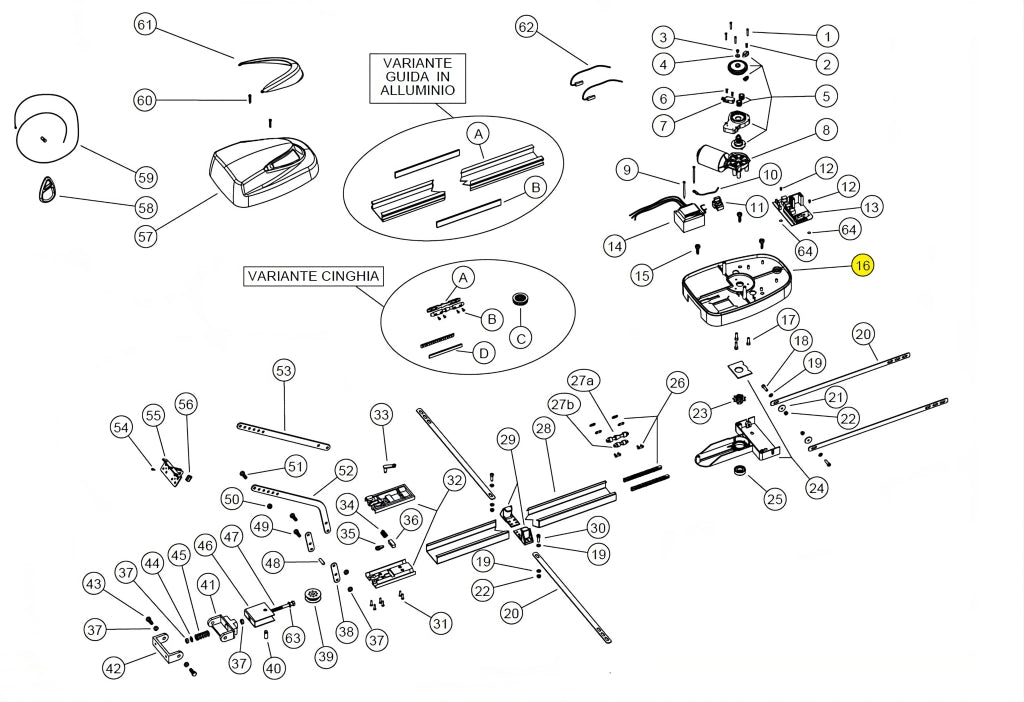 STP021 BASE MOTORE UTILE UNIKO RICAMBIO