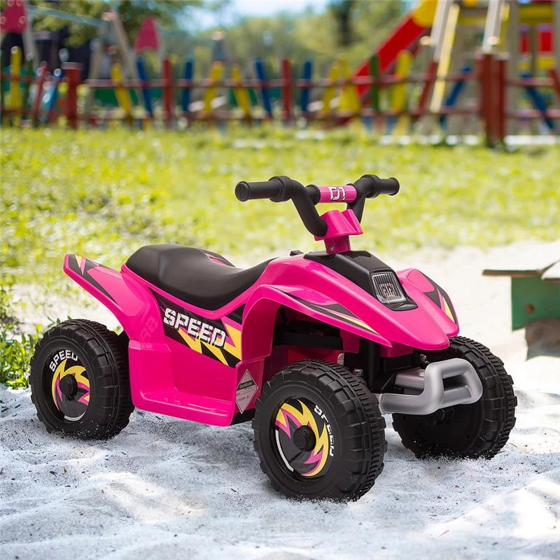 QUAD PER BAMBINI ELETTRICO CON BATTERIA RICARICABILE 6V ROSA