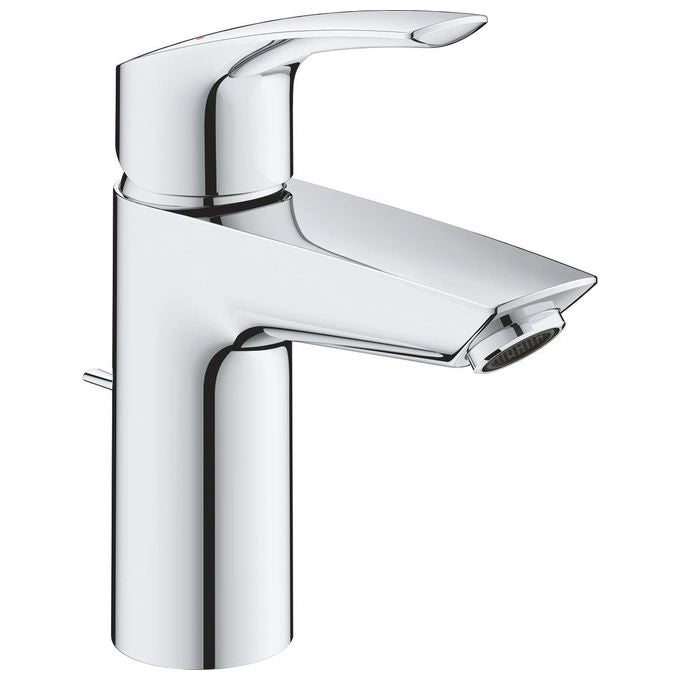 GROHE SW646825 Eurosmart New Miscelatore monocomando per lavabo Taglia S con scarico a saltarello integrato 1''1-4 flusso 5,7 l-min tecnologia GROHE EcoJoy e StarLight colore Cromo