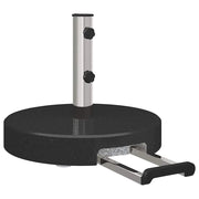 Base per ombrellone da esterno con ruote 45 x 45 x 37,5 cm design moderno granito nero 02_0058509
